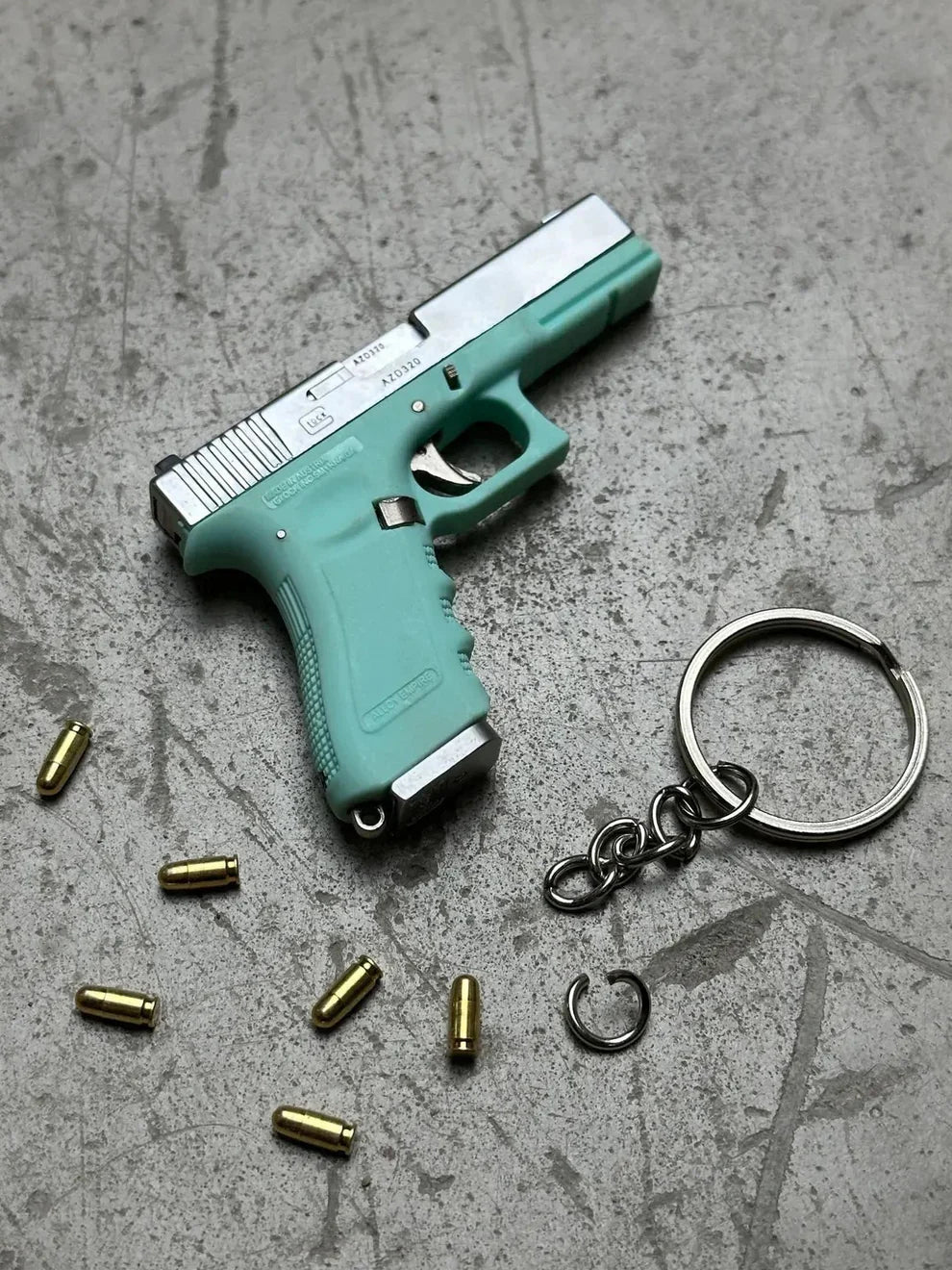 Glock G17 Ejection Detachable Keychain - Spectrum Edition