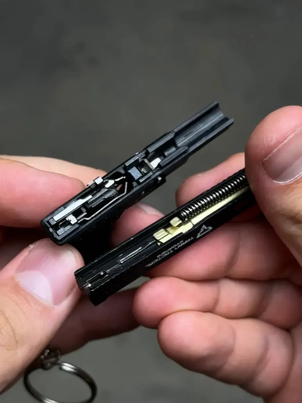 Glock G34 TTI Ejection Detachable Scale Model Keychain - TRIUMPH BASTION